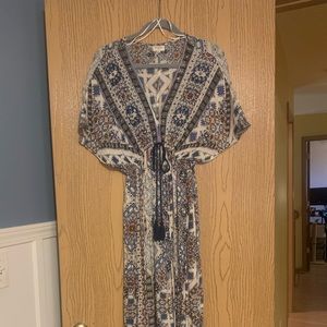 World Market Kaftan Maxi Dress Size S/M